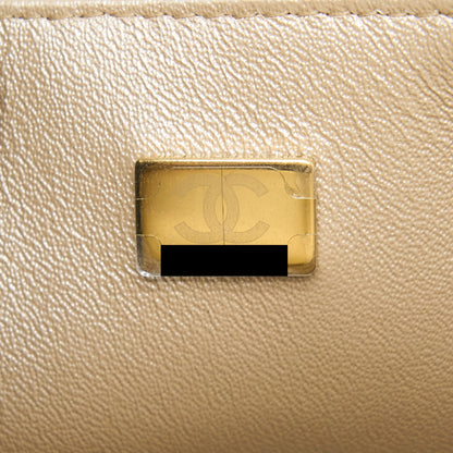 Chanel 22C Mini Rectangular Flap Bag Goatskin Ombre Beige Brushed (Microchip)