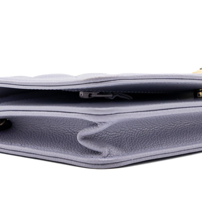 Chanel boy wallet on chain caviar lialic / light purple L (microchip)