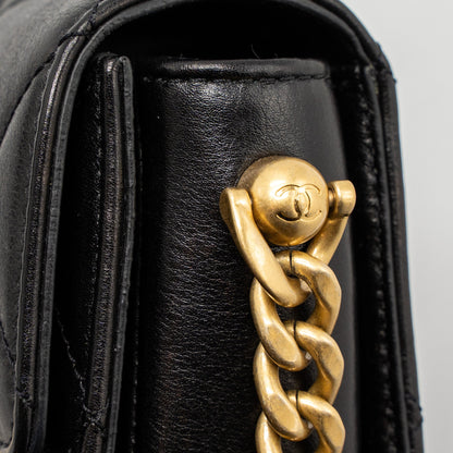 Chanel Messenger Bag Calfskin Black