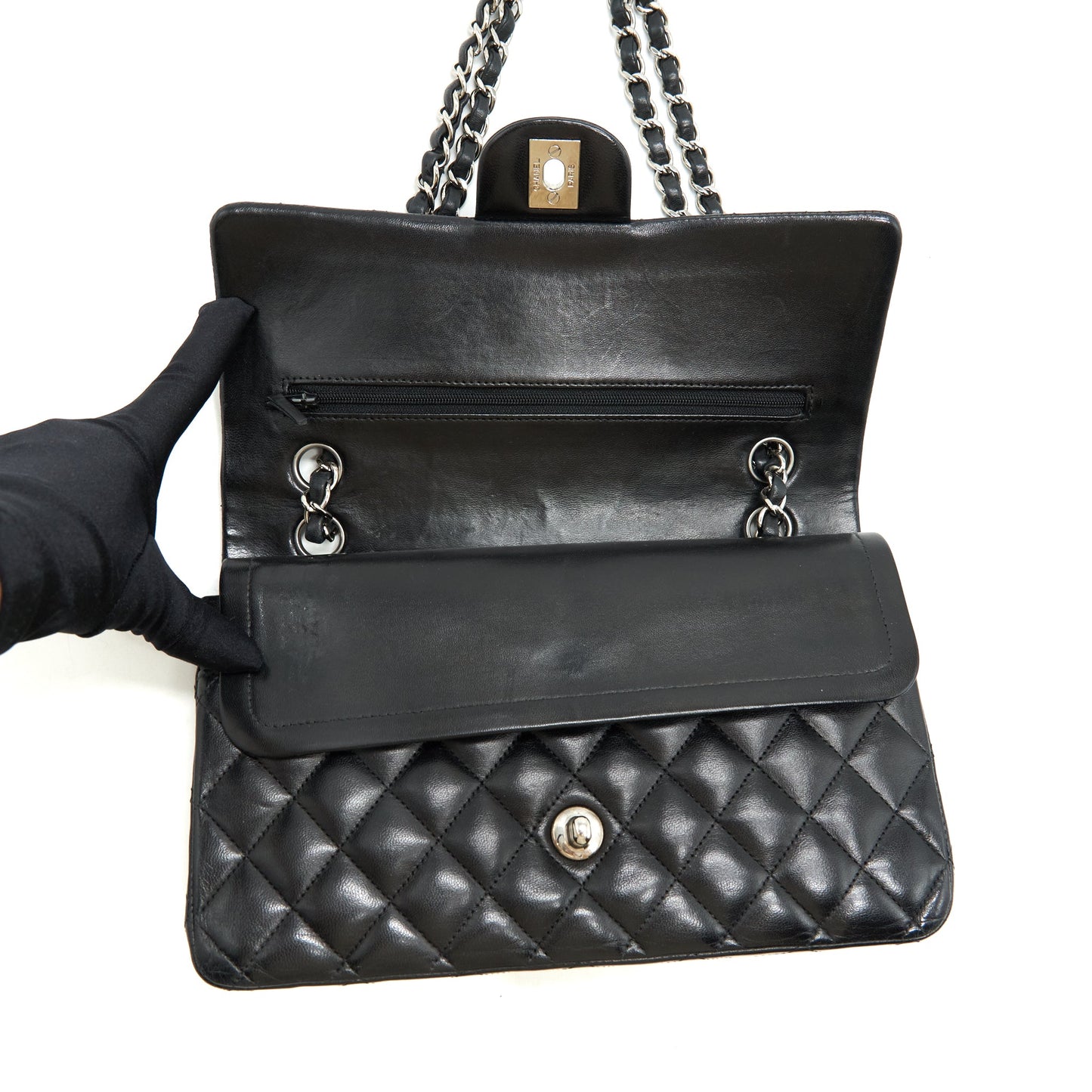 Chanel Medium Classic Flap Bag Lambskin Black