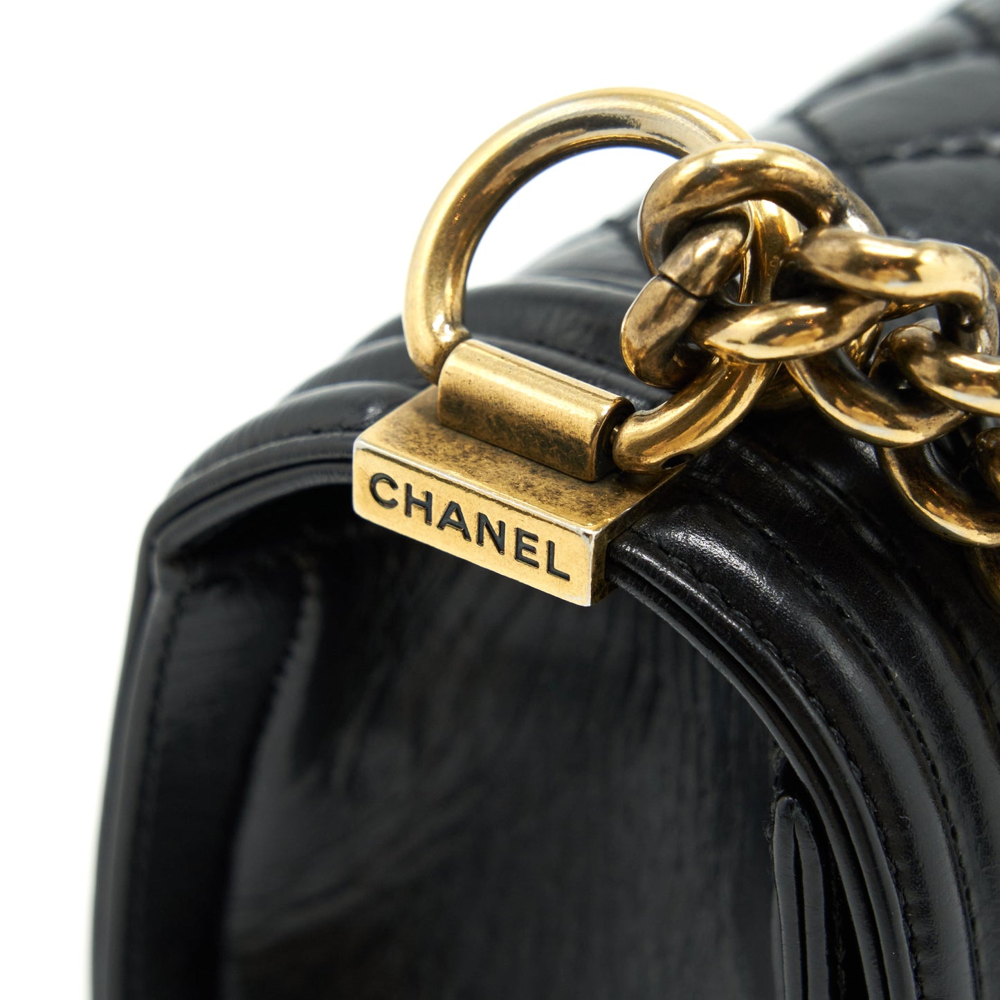 Chanel Medium Boy Bag Calfskin Black