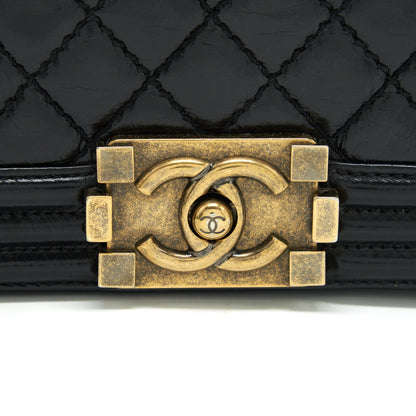 Chanel Medium Boy Bag Calfskin Black