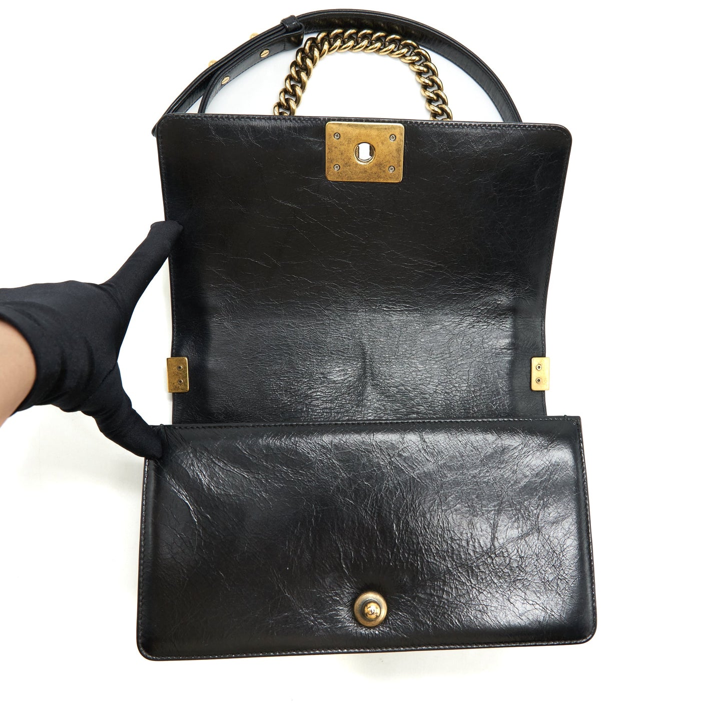 Chanel Medium Boy Bag Calfskin Black