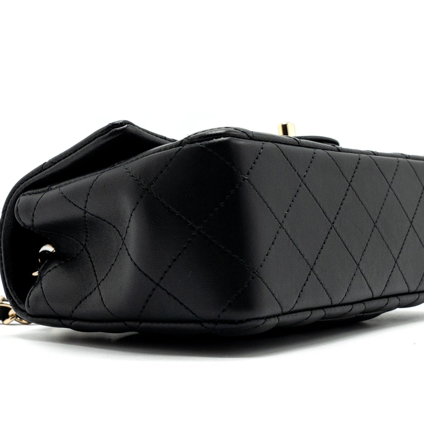 Chanel mini rectangular Flap Bag Lambskin Black L