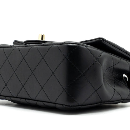 Chanel mini rectangular Flap Bag Lambskin Black L