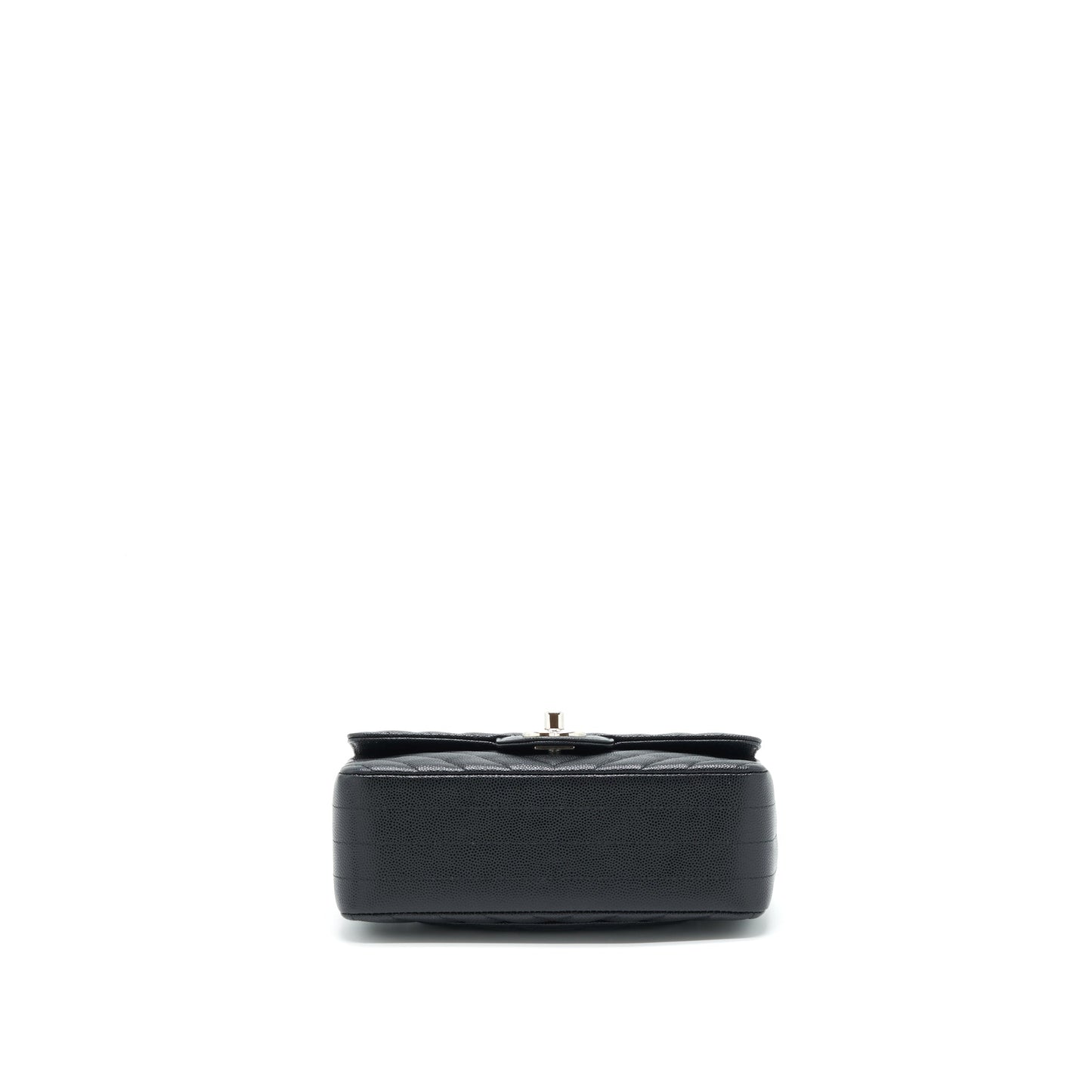 Chanel Chevron Mini Rectangular Flap Bag Caviar Black