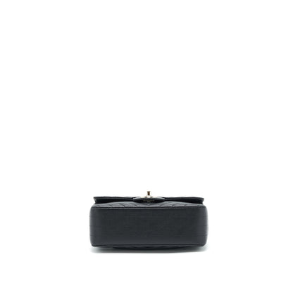 Chanel Chevron Mini Rectangular Flap Bag Caviar Black