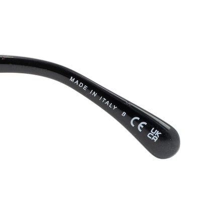 Chanel letter and cc logo sunglasses black / white