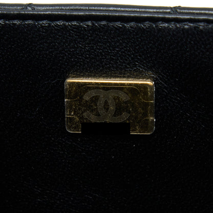 Chanel Mini Rectangular Lambskin Black L(Microchip)