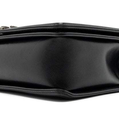 Chanel New Medium Boy Bag Lambskin Black Ruthenium Hardware