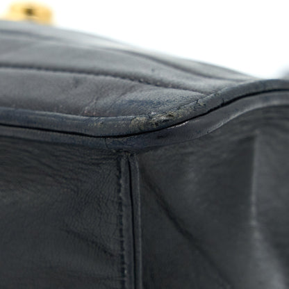Chanel Vintage Kelly Flap Bag Lambskin Black