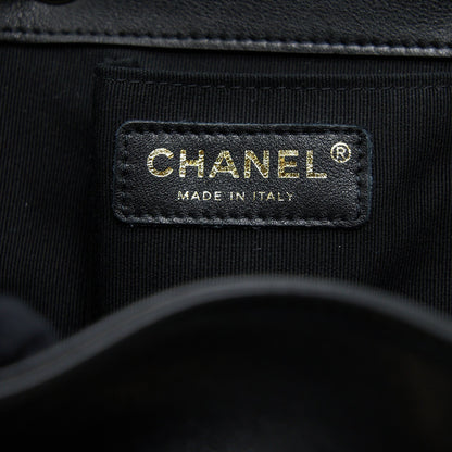 Chanel 23C Large Duma Backpack Calfskin Black L (Microchip)