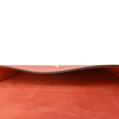 LOUIS VUITTON Woody Monogram Canvas Glasses Case Red