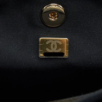 Chanel 23C Large Duma Backpack Calfskin Black L (Microchip)