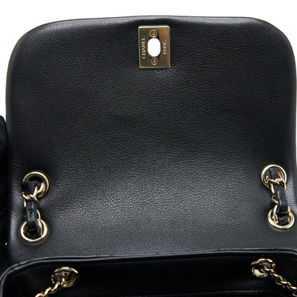 Chanel 23C Large Duma Backpack Calfskin Black L (Microchip)
