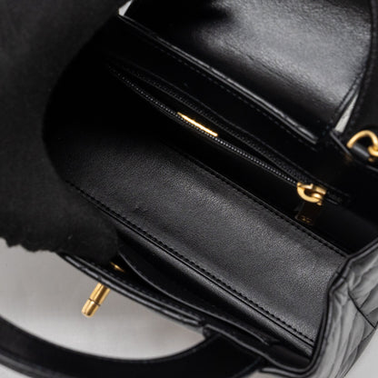 Chanel 23k Mini Shopping Tote Calfskin Black (Microchip)