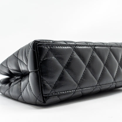 Chanel Mini Kelly Shopping Tote Bag Calfskin Black  (Microchip)