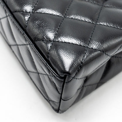 Chanel Mini Kelly Shopping Tote Bag Calfskin Black  (Microchip)