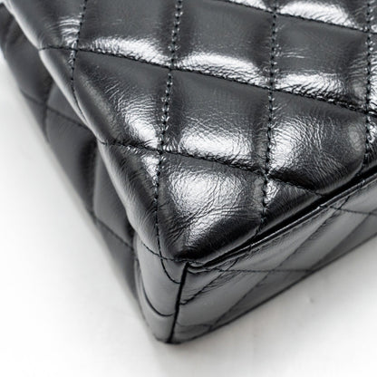 Chanel Mini Kelly Shopping Tote Bag Calfskin Black  (Microchip)