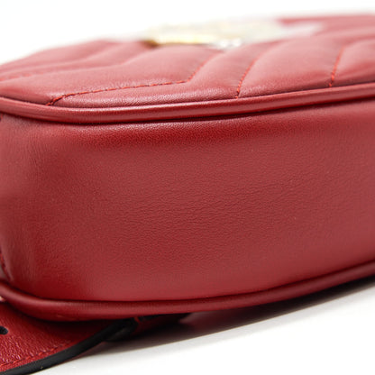 Gucci size85 GG Marmont Leather Belt Bag Red