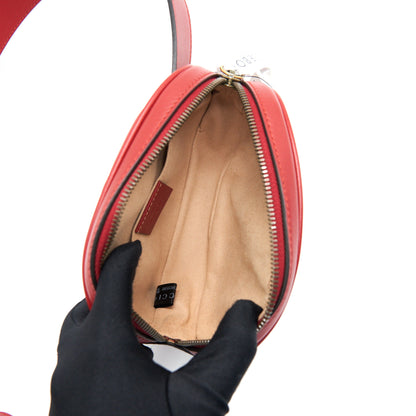 Gucci size85 GG Marmont Leather Belt Bag Red