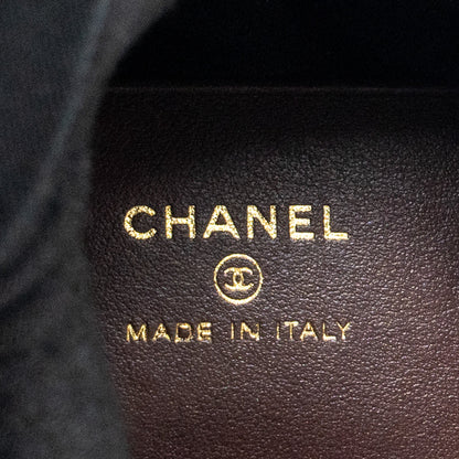 Chanel 25C Quilted Hobo Bag Caviar Black L (Microchip)