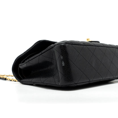 Chanel Medium Classic Double Flap Bag Caviar Black