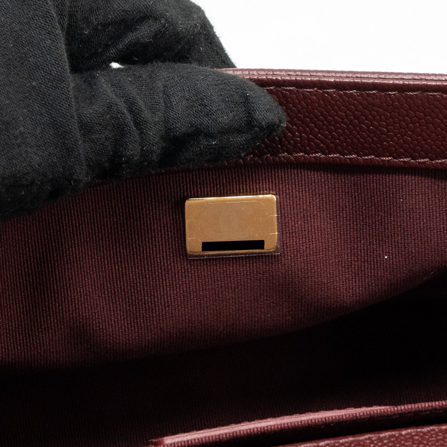 Chanel Medium Boy Bag Limited Edition Caviar Burgundy (microchip)