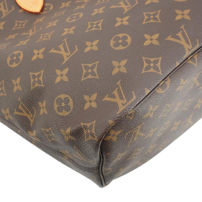 LOUIS VUITTON Neverfull MM Monogram Canvas Shoulder Bag Brown