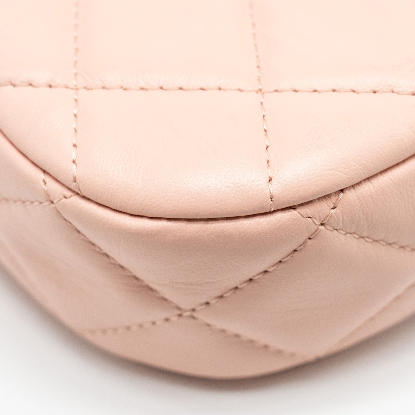 Chanel 23K Small Hobo Bag Calfskin Pink  (microchip)