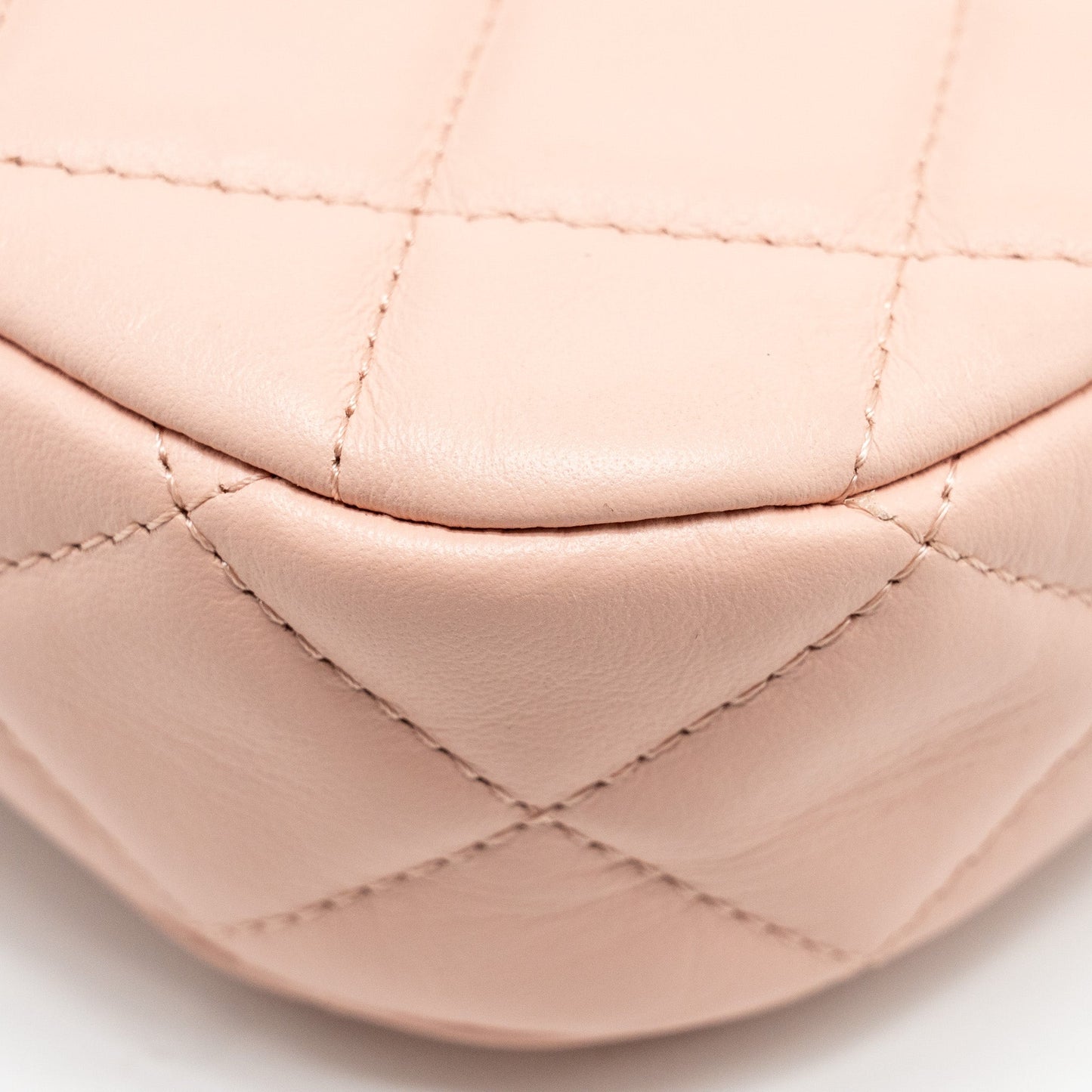 Chanel 23K Small Hobo Bag Calfskin Pink  (microchip)