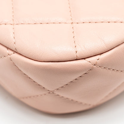 Chanel 23K Small Hobo Bag Calfskin Pink  (microchip)