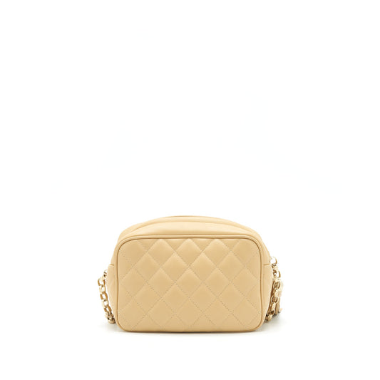 Chanel Camera Bag Lambskin Beige L