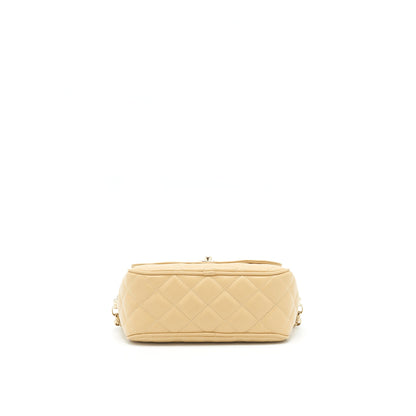 Chanel Camera Bag Lambskin Beige L