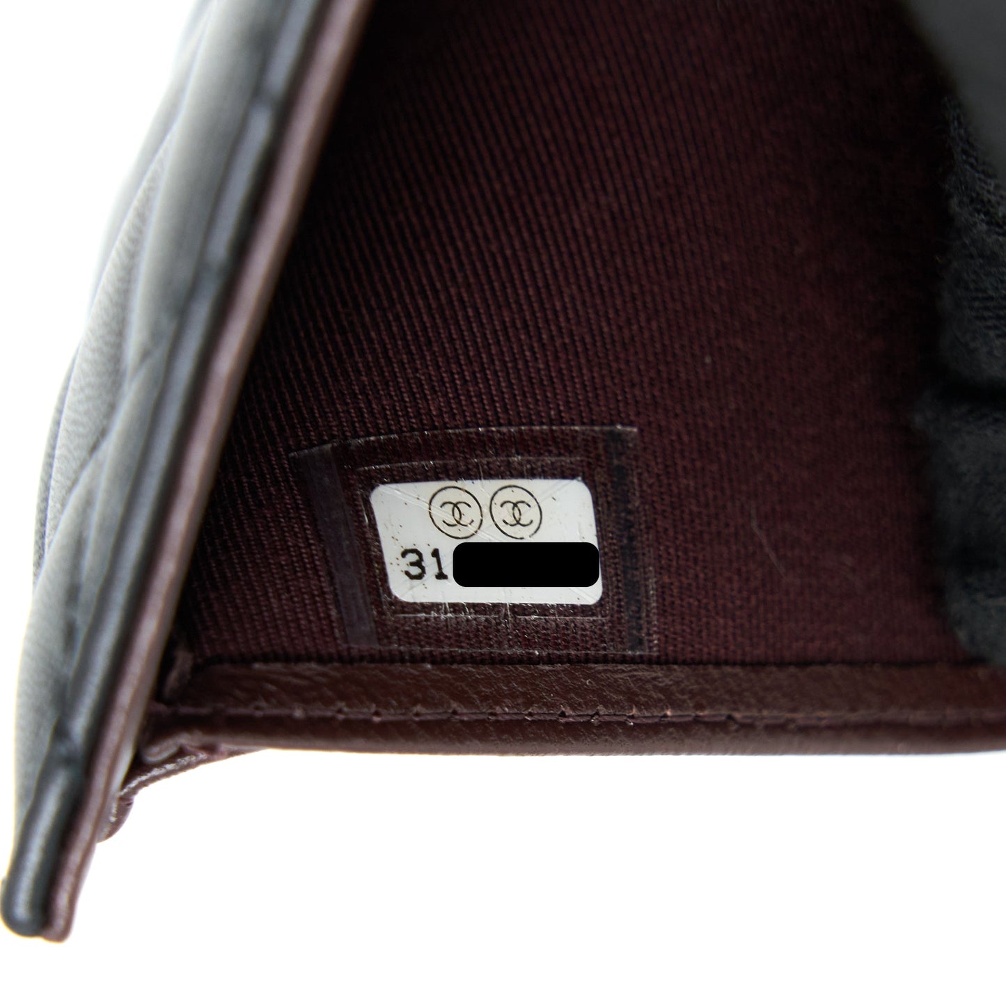 Chanel Small Classic Compact Wallet Lambskin Black