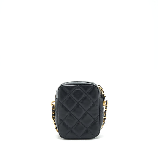 Chanel 22C My Perfect Mini Camera Case Lambskin Black