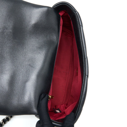 Chanel Small 19 Bag Lambskin Black Multicolour Hardware