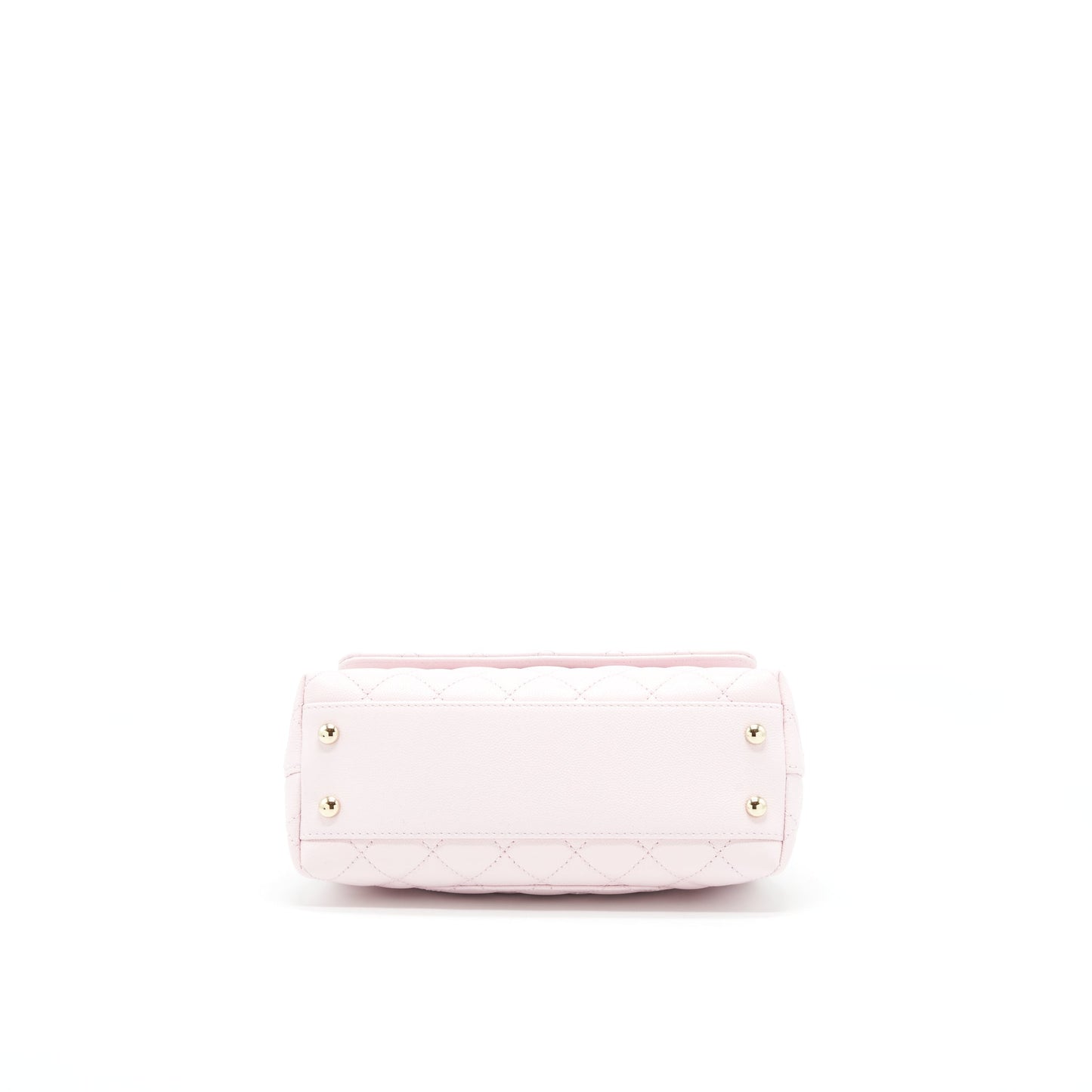 Chanel 22P Small Coco Handle Caviar Light Pink L