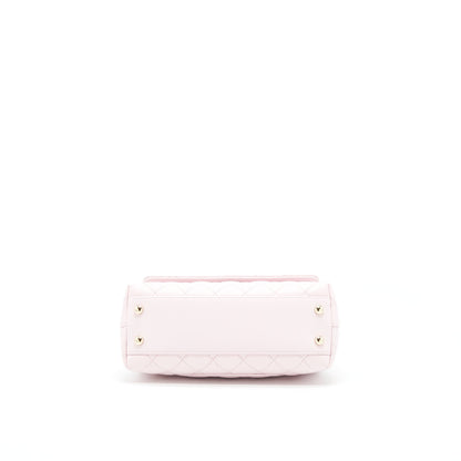 Chanel 22P Small Coco Handle Caviar Light Pink L