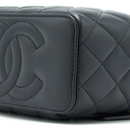 Chanel Pearl Crush Long Vanity with Chain Lambskin Black  (Microchip)