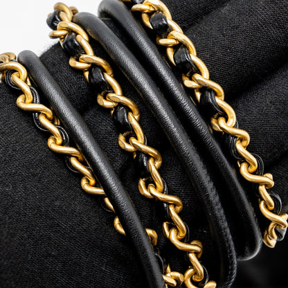 Chanel Mini 22 Bag Shiny Calfskin Black (Microchip)