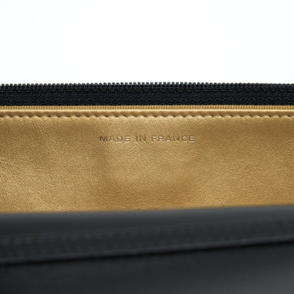 Chanel Pearl Crush Wallet On Chain Lambskin Black