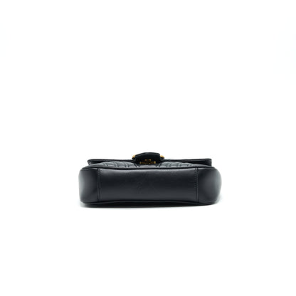 GUCCI GG MARMONT MINI BAG BLACK WITH