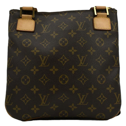 LOUIS VUITTON Bosphore Pochette Monogram Canvas Shoulder Bag Brown