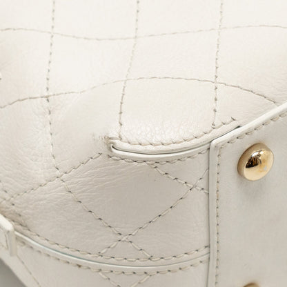 Chanel Mini Camera Bag with Chain Calfskin White L