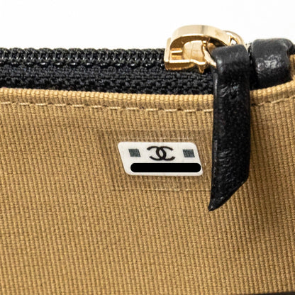Chanel Pearl Crush Mini Flap Wallet with Chain Lambskin Black  (Microchip)