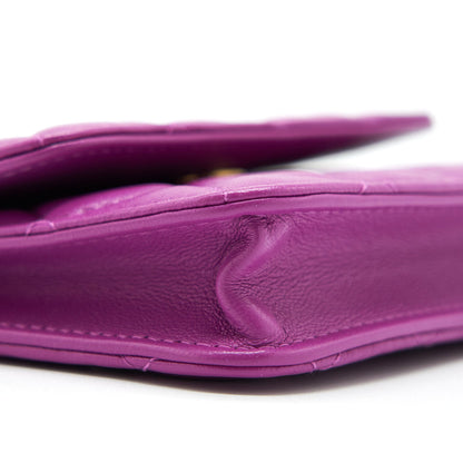 Chanel Pearl Crush mini Belt Bag Lambskin Purple
