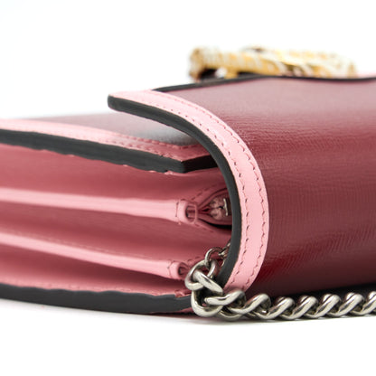 Gucci Dionysus Chain Wallet Red/Pink With Multicolour Hardware