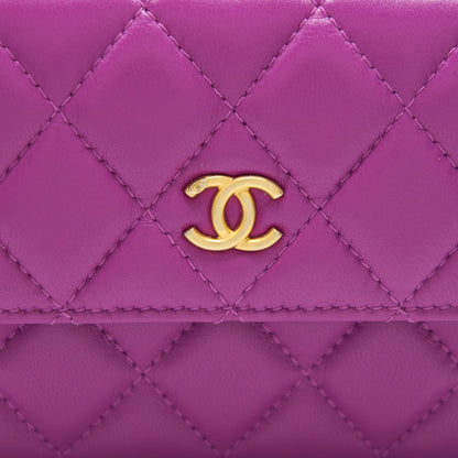 Chanel Pearl Crush mini Belt Bag Lambskin Purple