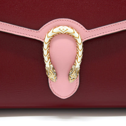 Gucci Dionysus Chain Wallet Red/Pink With Multicolour Hardware